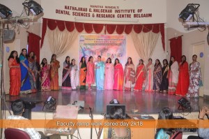 Faculty ramp walk saree day 2k18