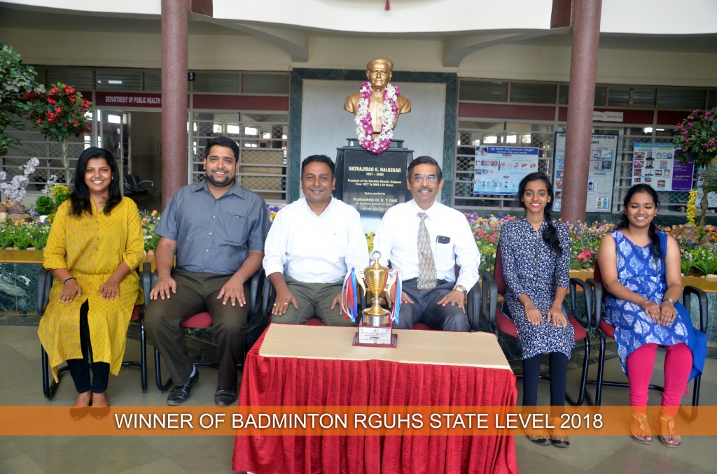 05 WINNER OF BADMINTON RGUHS STATE LEVEL 2018 copy